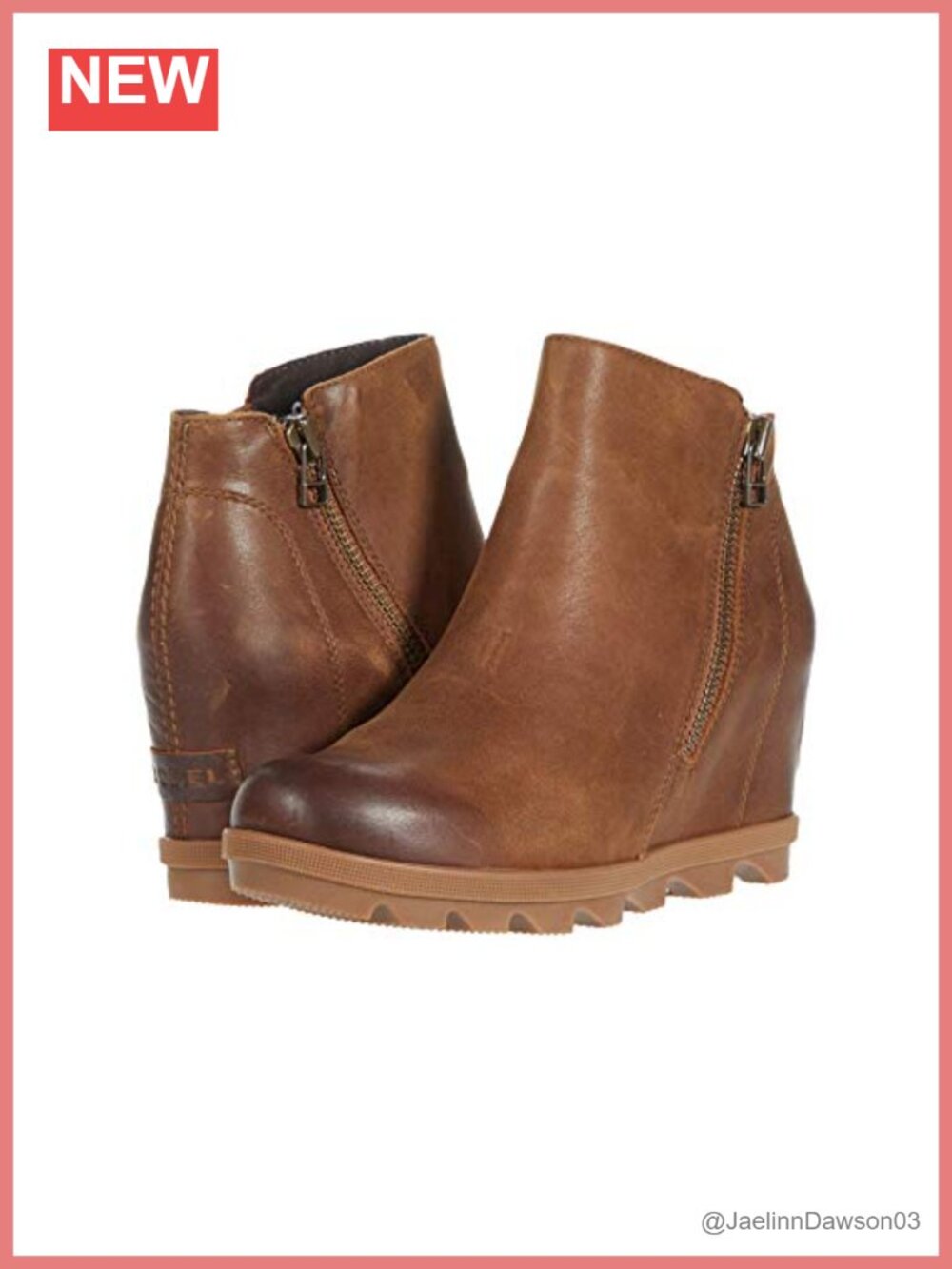 Waterproof Full-Grain Leather Ankle Bootie with Side Zipper
